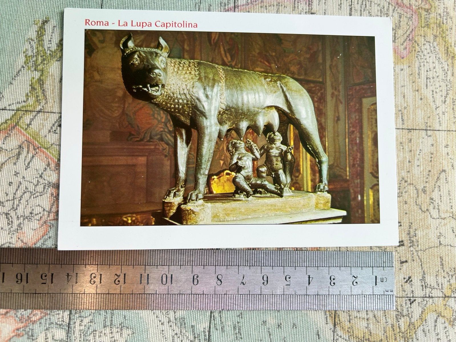 199. Kaart beeld Rone La Lupa Capitolina, Verzamelen, Ophalen of Verzenden, Ongelopen