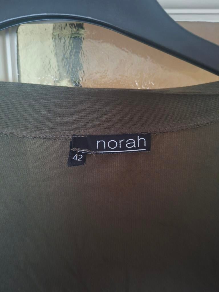Lang groen vest Norah maat 42, Maat 42/44 (L), Ophalen of Verzenden, Zo goed als nieuw, Norah