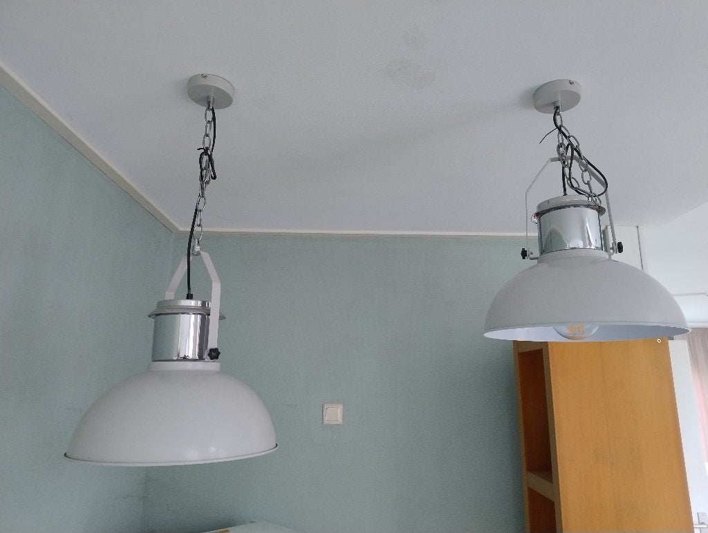 hanglampen, Ophalen, Gebruikt, Metaal