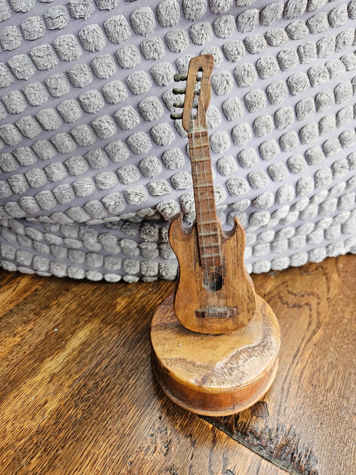 Gitaar muziek doos/houten muziek doosje in vorm van gitaar, Ophalen of Verzenden