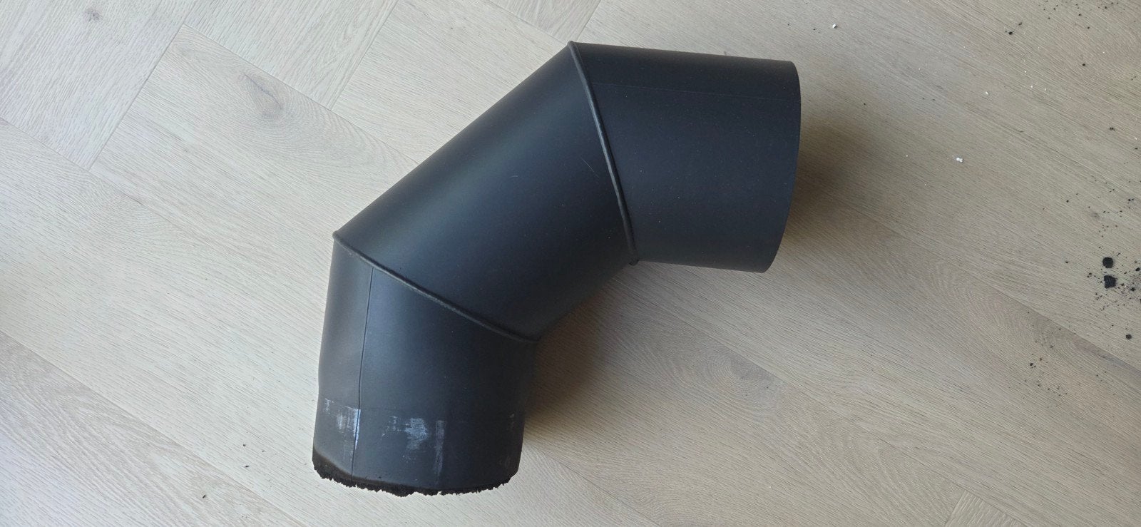 Kachelpijp 150 Staal 2 mm Bocht 90 Graden, Ophalen, Nieuw, Gas, Gaskachel