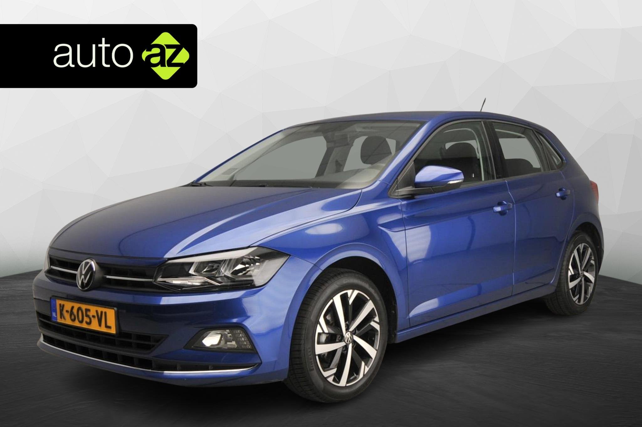 Volkswagen Polo 1.0 TSI Highline | Climatronic | Alu 16" | A, Auto's, Voorwielaandrijving, Gebruikt, Blauw, Origineel Nederlands