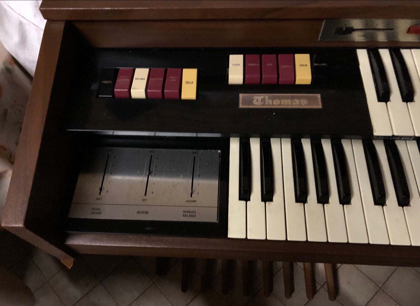 Thomas Orgel met 2 klavieren en pedalen, Muziek en Instrumenten, Ophalen, Gebruikt, 2 klavieren, Orgel