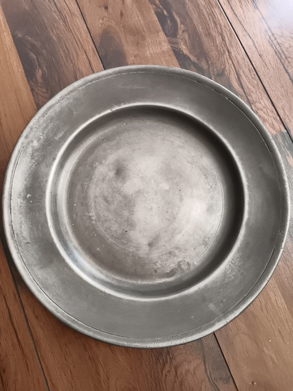 Antiek tinnen bord - Decoratief en authentiek, Ophalen