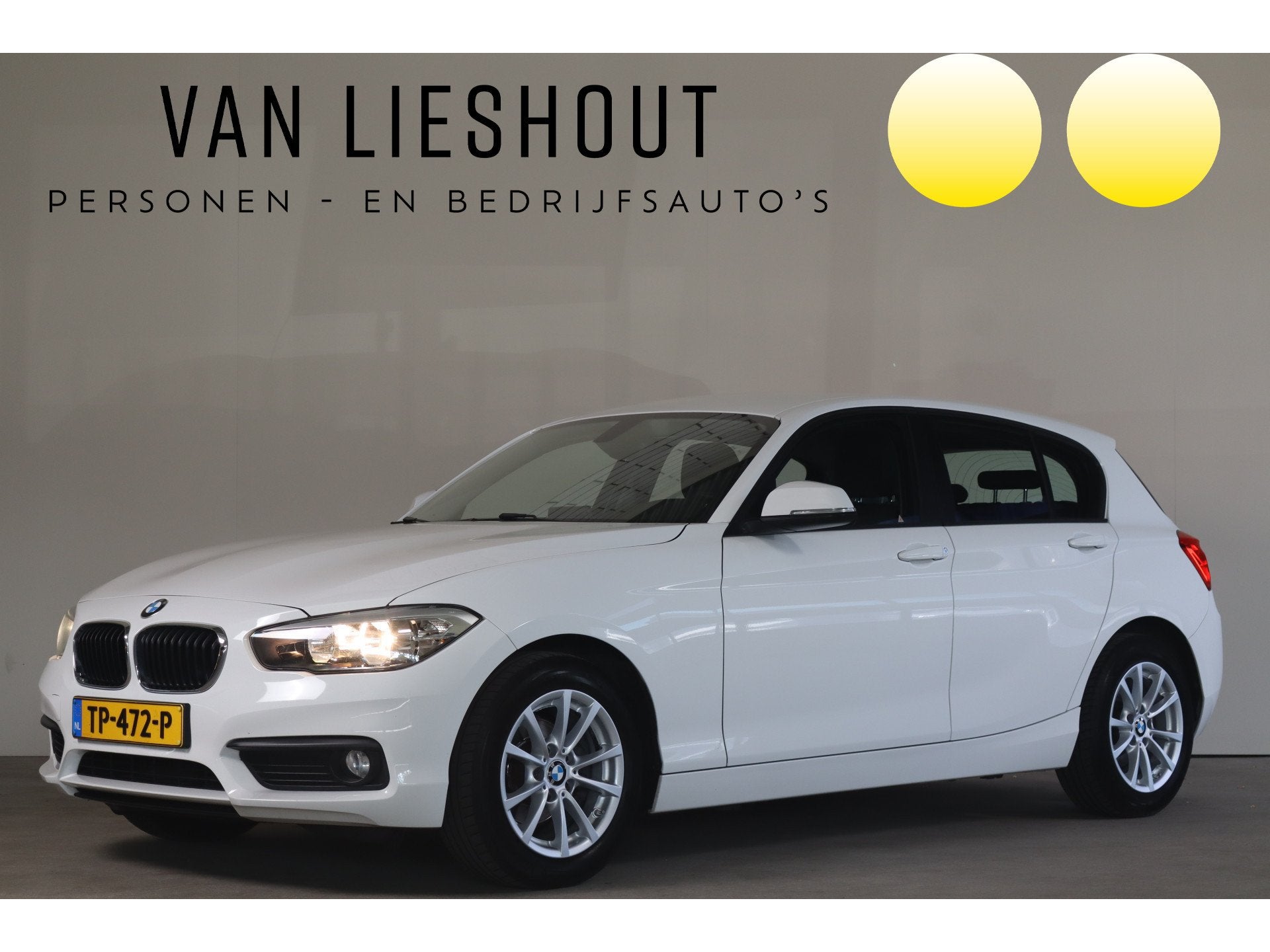 BMW 1-serie 118i Corporate Lease Climate I Keyless S I Parks, Auto's, Gebruikt, Wit, Origineel Nederlands, Bedrijf