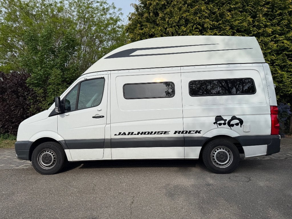 Camper Volkswagen Crafter, eigenbouw, Caravans en Kamperen, Chemisch toilet, Volkswagen, Tot en met 2, Luifel
