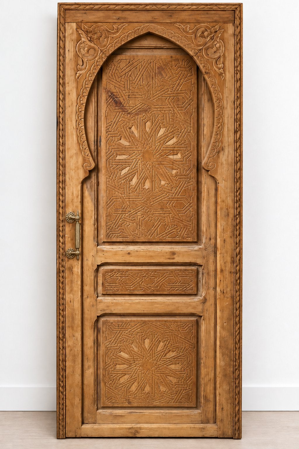 Prachtige handgesneden Marokkaanse deur 218x79 cm, Ophalen