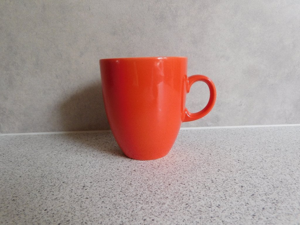 Mok 250 ml Flamingo Red Liberty Pure Colors Seltmann Weiden, Overige merken, Zo goed als nieuw, Overige stijlen, Porselein