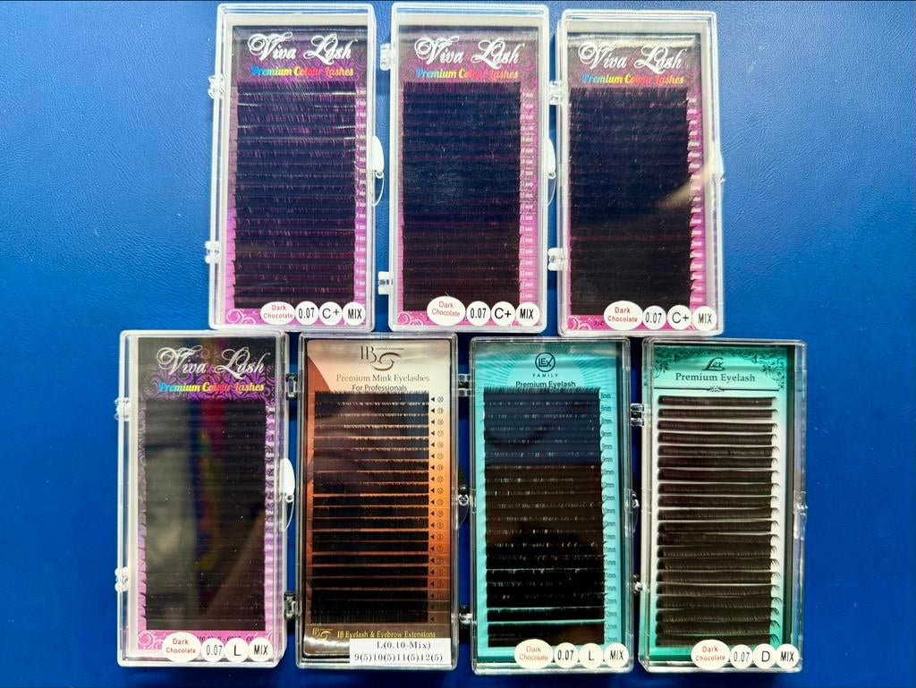 Wimperextensions: Viva, I Beauty, Lex - Diverse Chocoladekle, Ophalen of Verzenden, Zo goed als nieuw