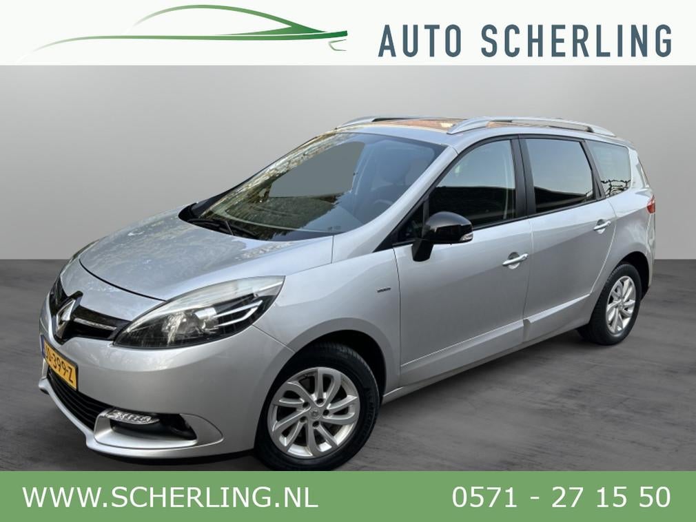 Renault Grand Scénic 1.2 TCe 130pk Limited Navi, Trekhaak,, Gebruikt, 4 cilinders, Met garantie (alle), 132 pk
