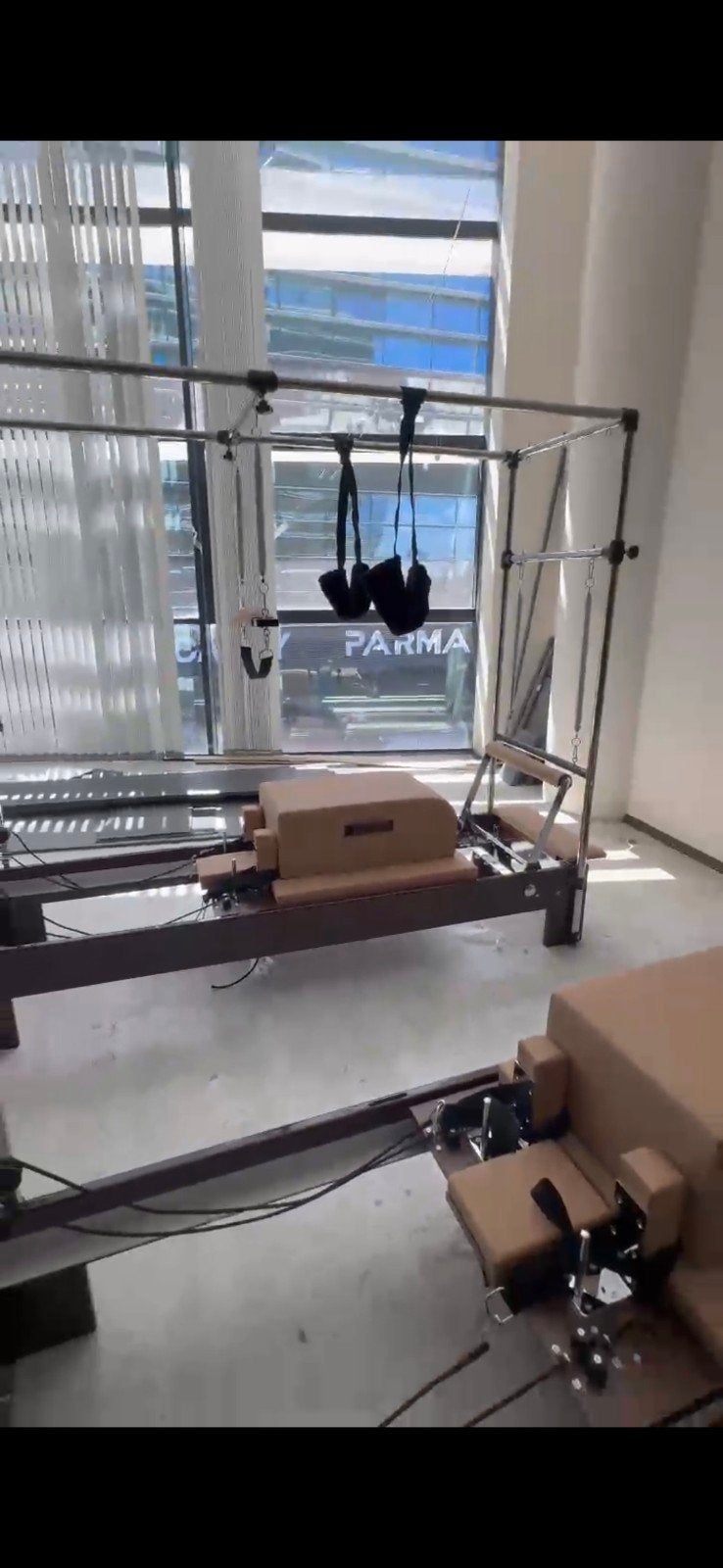 pilates Reformer donker walnoot, Sport en Fitness, Ophalen of Verzenden, Nieuw, Overig