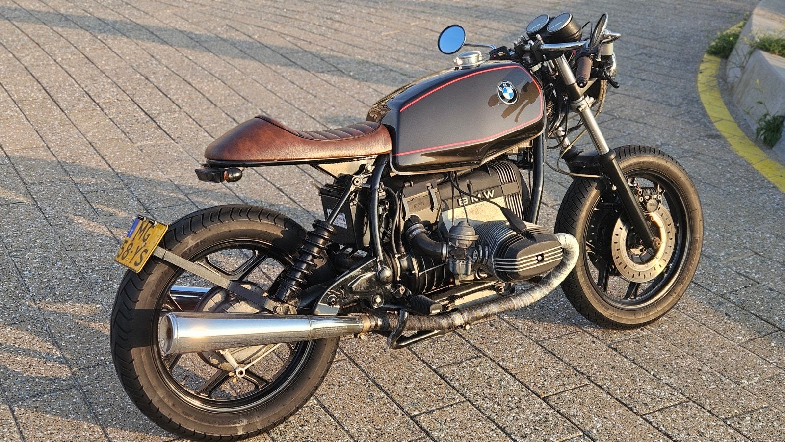 BMW Cafe Racer R80 op basis van R80RT uit 1987, Cardan-aandrijving, 2 cilinders, Occasion, Particulier