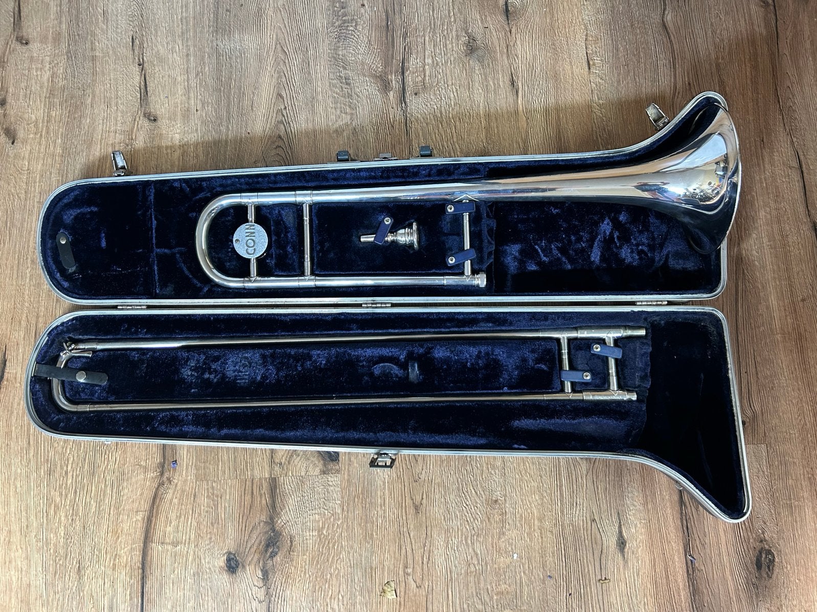 Conn Director Schuiftrombone uit 1968, Ophalen, Gebruikt, Koperblazer, Met koffer of draagtas