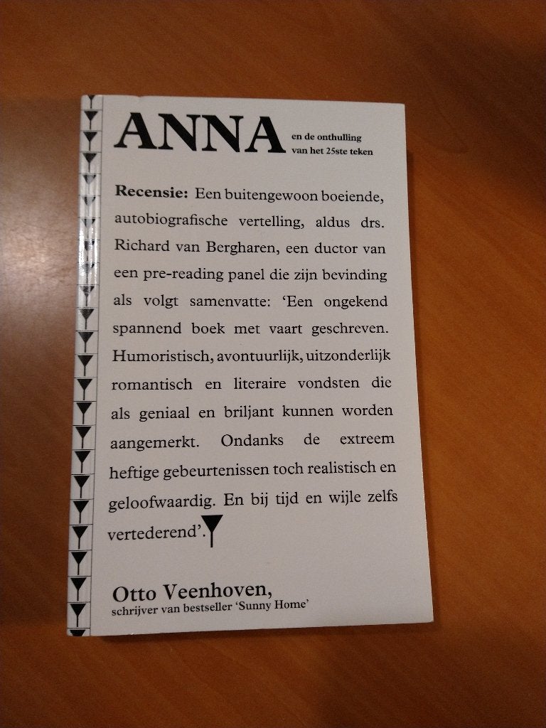Veenhoven, Otto. Anna en de onthulling van het 25ste teken, Ophalen of Verzenden, Zo goed als nieuw