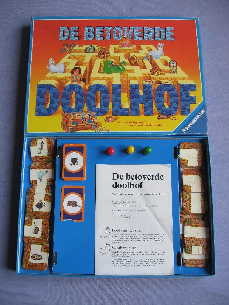 Bordspellen Betoverde Doolhof + Doolhof Twist, Hobby en Vrije tijd, Gezelschapsspellen | Bordspellen, Ophalen of Verzenden, Zo goed als nieuw