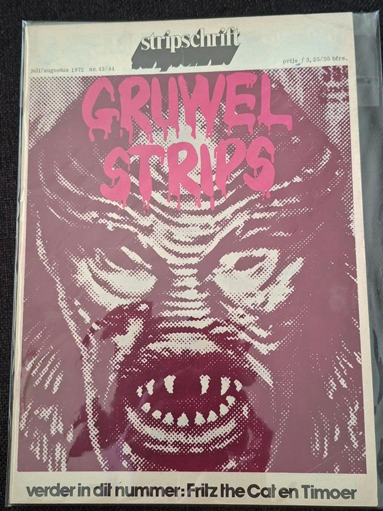 Stripschrift nr. 43/44 - Gruwel Strips (1972), Boeken, Gelezen, Eén stripboek, Diverse auteurs, Ophalen of Verzenden