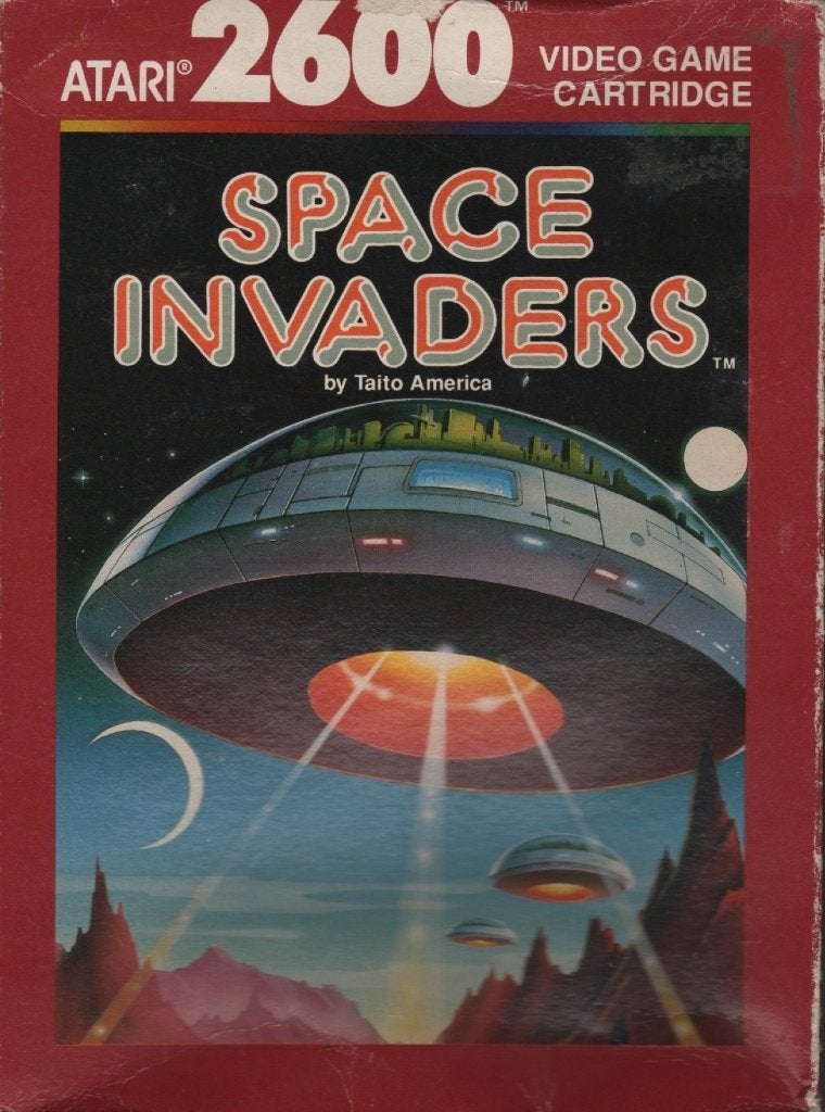 atari 2600 space invaders red label cib, Avontuur en Actie, Gebruikt, 1 speler, Eén computer