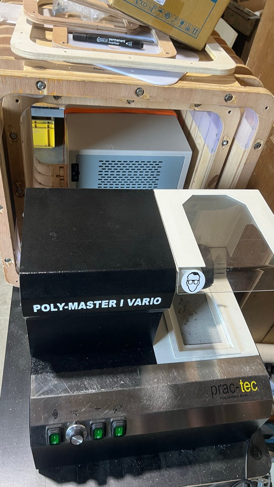 PRAC-TEC POLY-MASTER I VARIO Polijstmachine met afzuiging, Ophalen of Verzenden