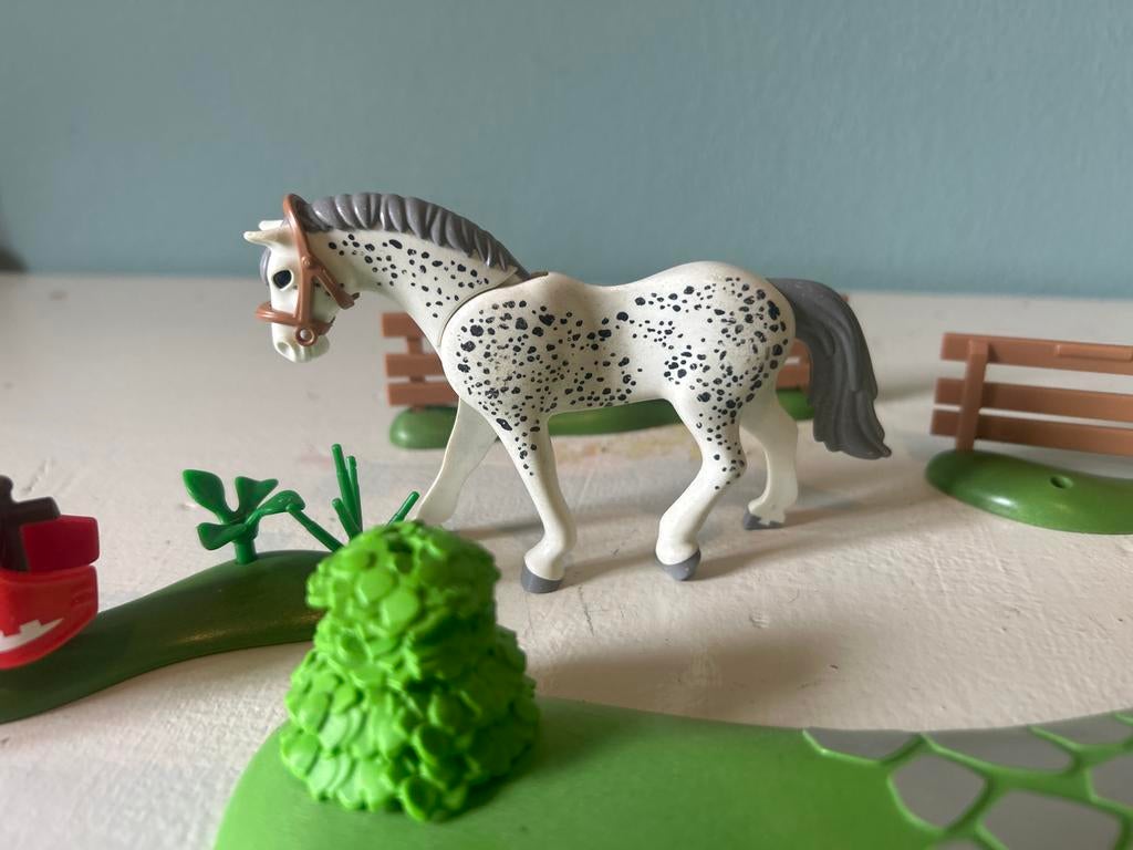 Playmobil paard schimmel en omheining, Ophalen of Verzenden, Zo goed als nieuw