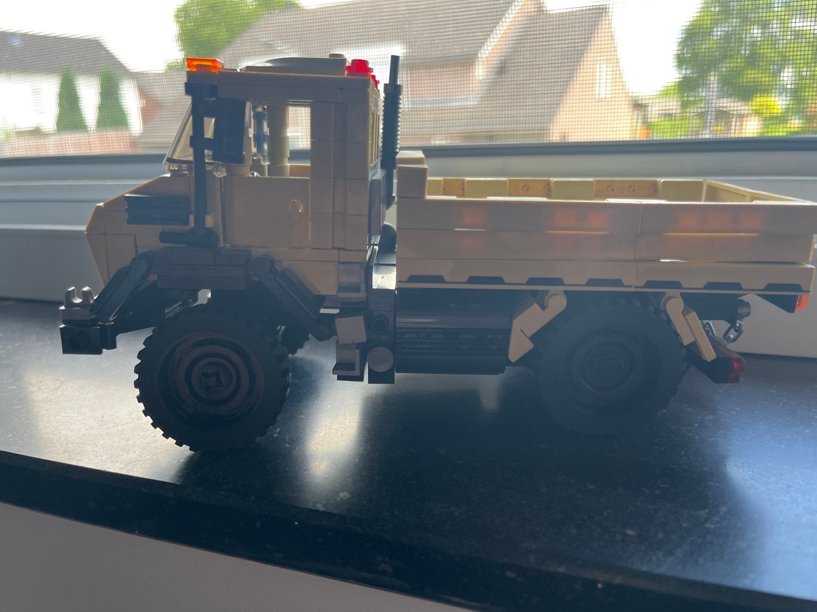 Lego Technic Militaire Vrachtwagen (MOC), Ophalen, Zo goed als nieuw, Overige merken
