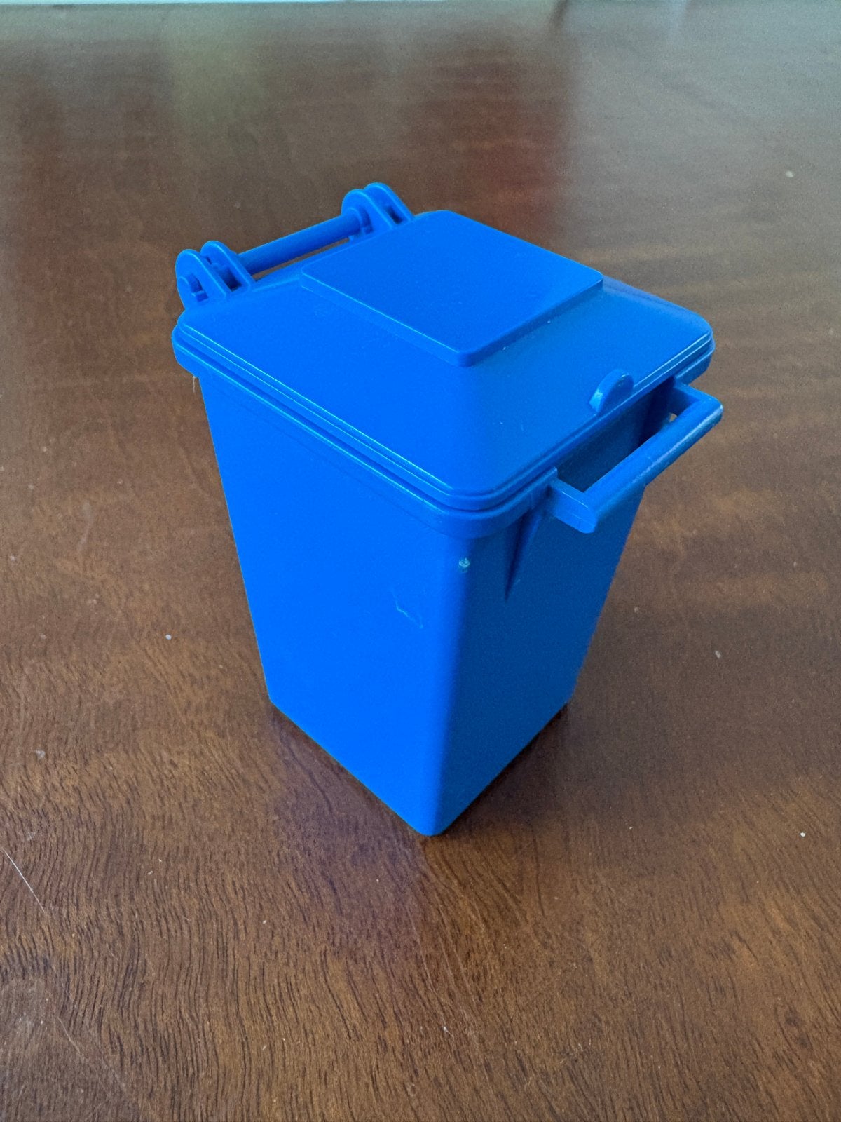 Bruder - blauwe afvalcontainer behorend bij vuilniswagen, Ophalen of Verzenden, Zo goed als nieuw