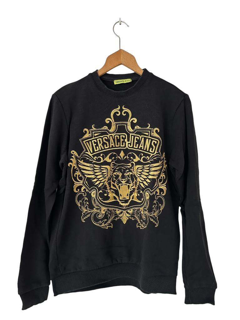 Versace trui XS, Verzenden, Zwart, Zo goed als nieuw, Maat 46 (S) of kleiner