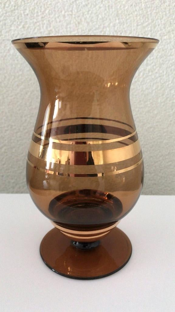 Vintage Vaas Glas 16 cm OPHALEN, Ophalen