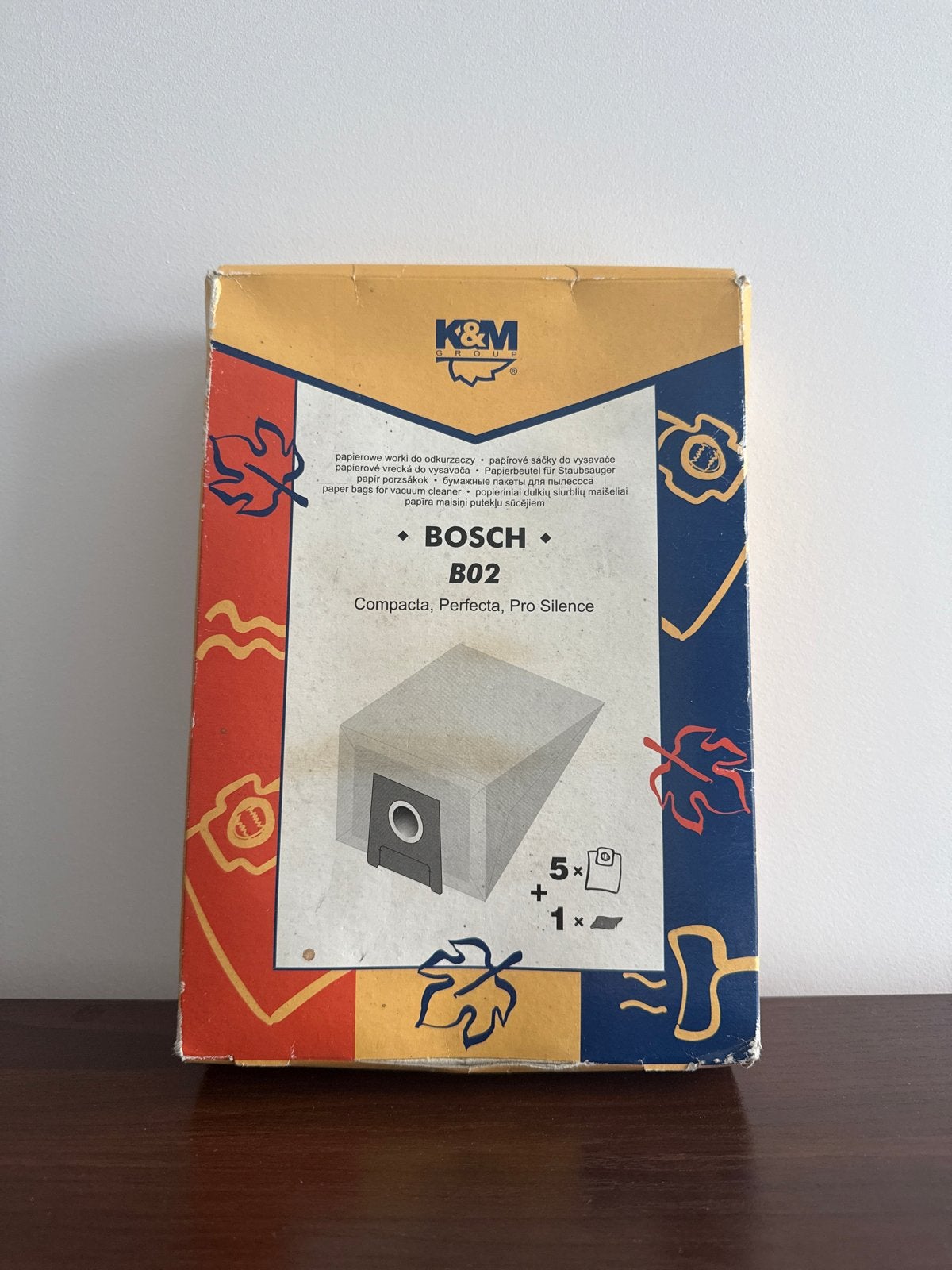 K&M B02 Papieren Stofzuigerzakken voor Bosch/Siemens (G-type, Witgoed en Apparatuur, Stofzak, Bosch, Overige typen, Nieuw
