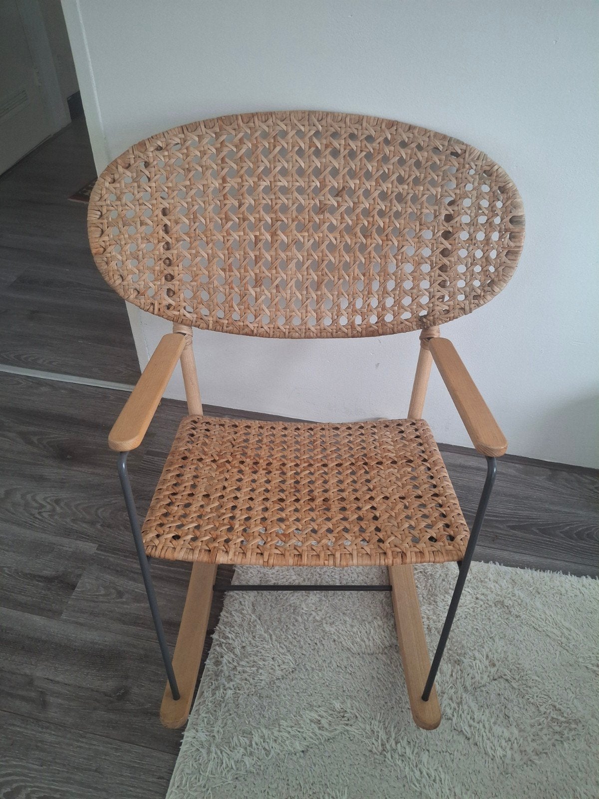IKEA schommelstoel in goede staat, Scandinavisch, Natuurlijk, Overige kleuren, Zo goed als nieuw, Eén