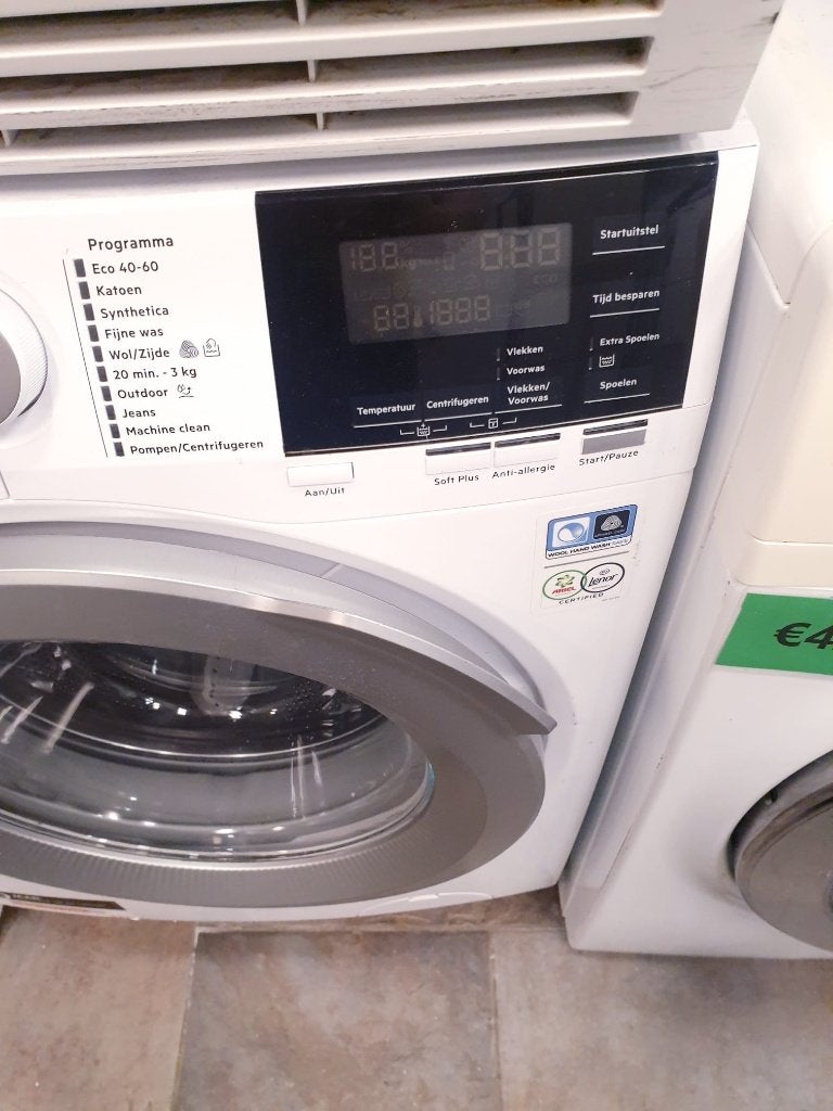 aeg wasmachine A++ 8kg inc 6 mnd garantie, Witgoed en Apparatuur, Wasmachines, Ophalen, Zo goed als nieuw, Voorlader, 85 tot 90 cm