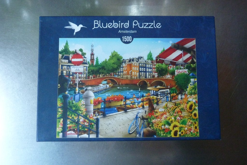 Bluebird Puzzle Amsterdam 1500 stukjes, Ophalen, 500 t/m 1500 stukjes, Gebruikt, Legpuzzel