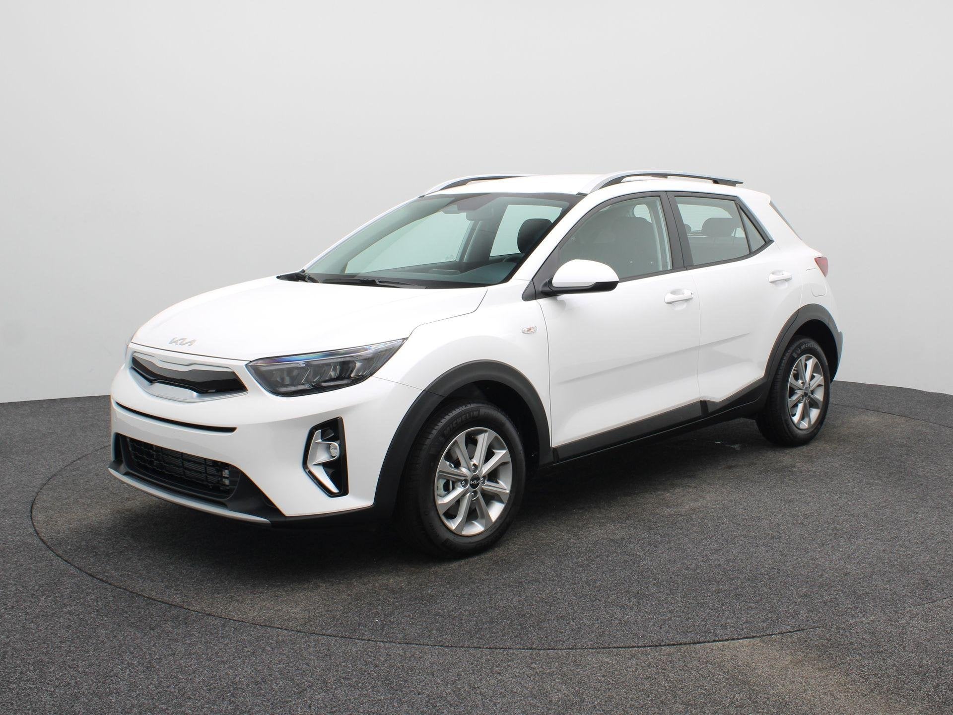 Kia Stonic 1.0 T-GDi MHEV DynamicLine, Auto's, Dealer onderhouden, 710 kg, Euro 6, Wit