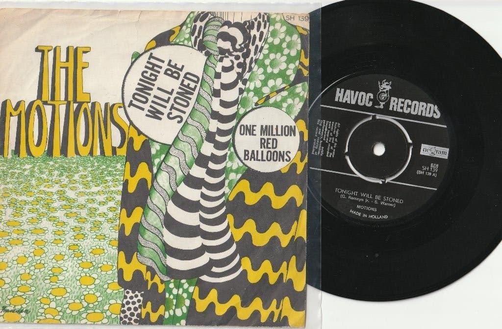 The Motions-Tonight Will Be Stoned - Nederbeat 1967 fotohoes, Ophalen, Gebruikt, Pop