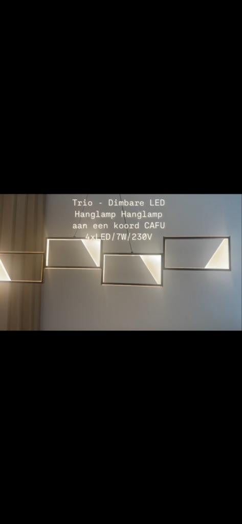 Trio Dimbare LED Hanglamp Cafu - Modern Design, Ophalen of Verzenden, Nieuw