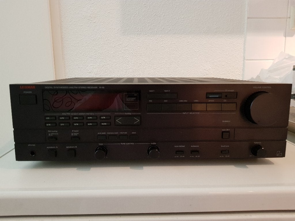 Luxman R-115 receiver Defect, Niet werkend, 120 watt of meer, Stereo, Ophalen