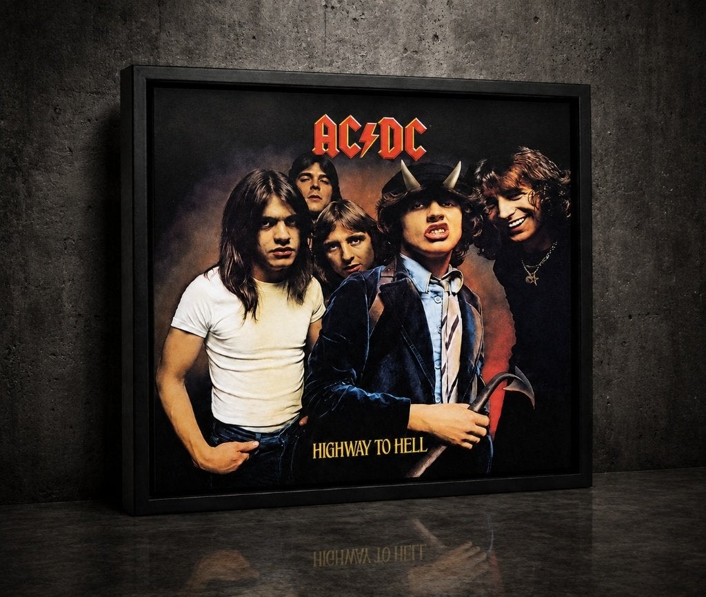 Partij AC/DC Highway to Hell – Premium Framed Art Print, NHP International, Nieuw, Ophalen of Verzenden, Info@nhp-international.com