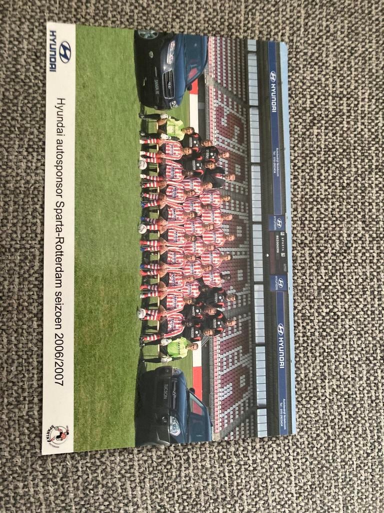 GROTERE FOTOKAART SPARTA. 06-07, Ophalen of Verzenden, Zo goed als nieuw, Sparta, Spelerskaart