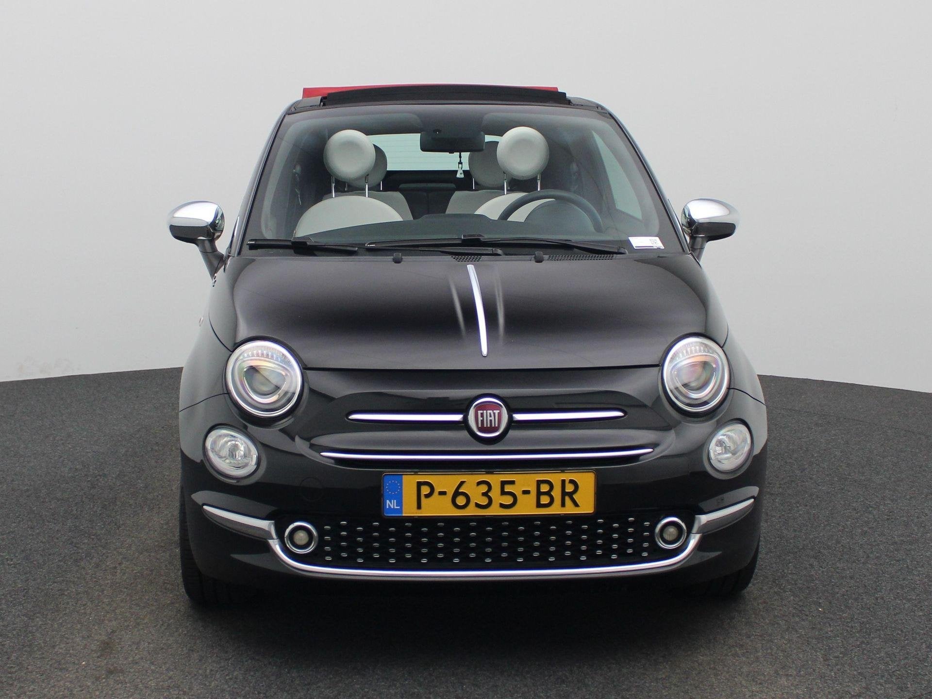 Fiat 500 C 1.0 Hybrid Dolcevita | Cruise Control | Digitaal, 12 maanden, Stof, Euro 6, Zwart