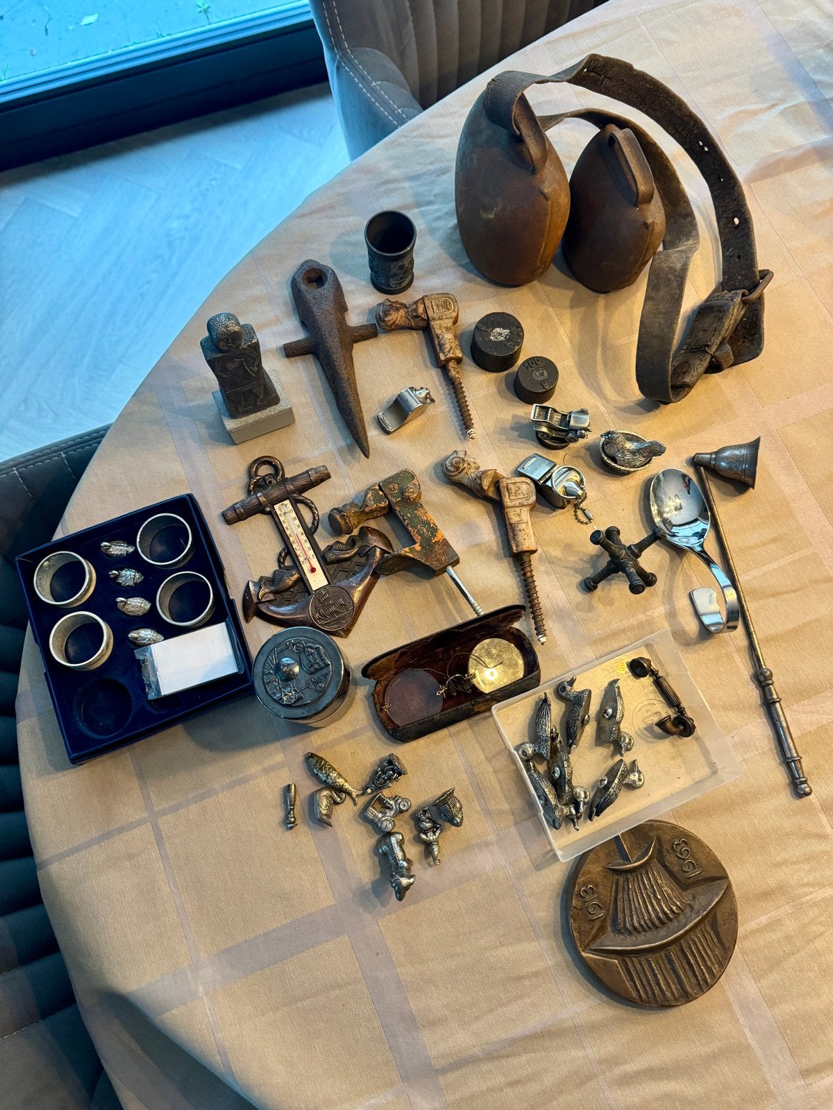 Diverse verzameling van antieke en vintage objecten, Ophalen of Verzenden