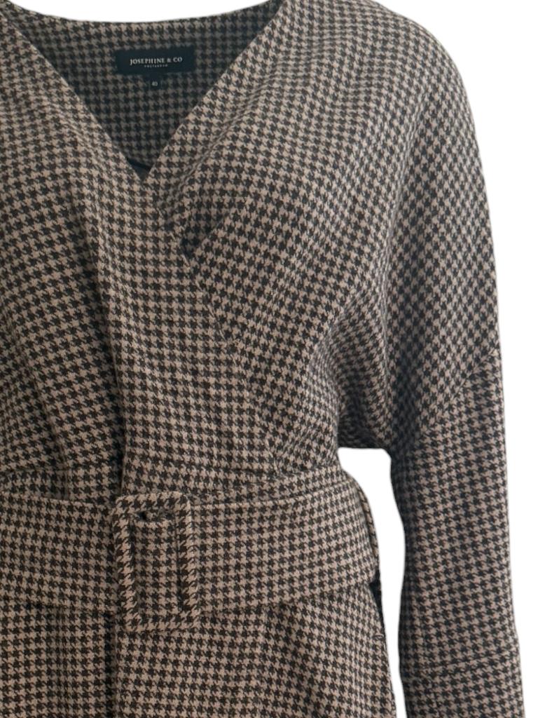 Josephine & Co jurk L, Maat 38/40 (M), Bruin, Verzenden, Zo goed als nieuw