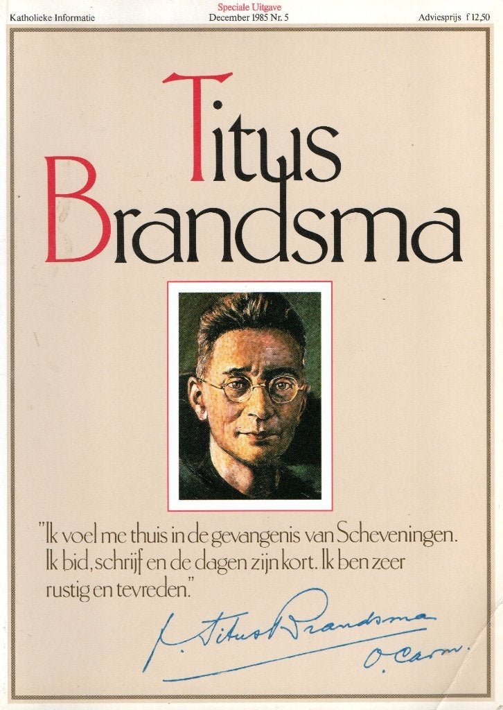 Titus Brandsma Zaligverklaring Rome 1985., Ophalen of Verzenden