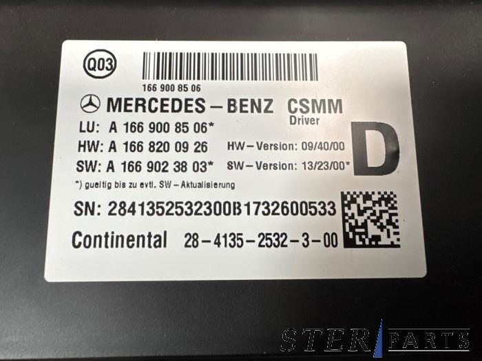 Computer stoel van een Mercedes GLE, Auto-onderdelen, Gebruikt, -, Ophalen of Verzenden, -