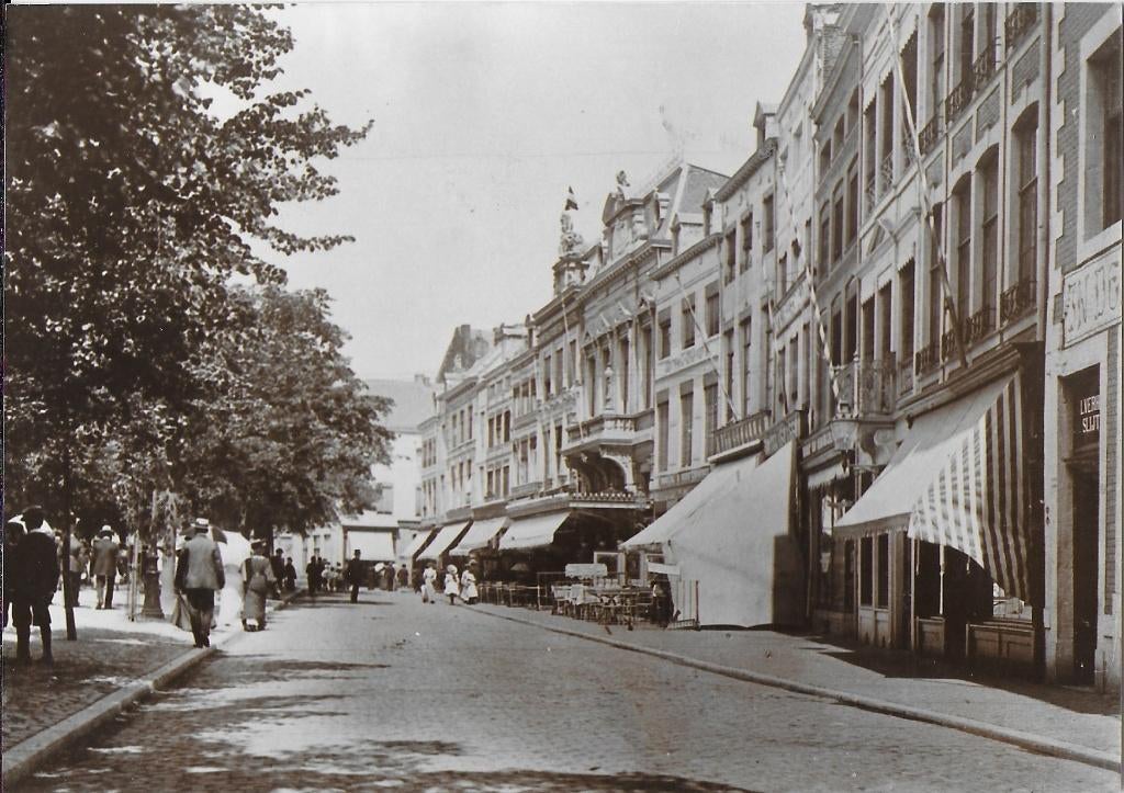 Kr98 Ongelopen briefkaart oud stadscentrum ( herdruk ), Verzamelen, Ophalen of Verzenden, Voor 1920, Ongelopen, Zuid-Holland