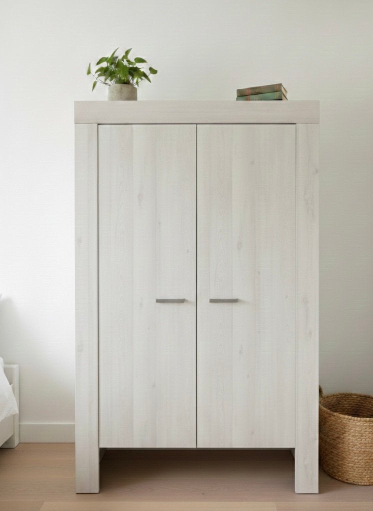 Mooie kledingkast met hang- en leggedeelte, Ophalen, 100 tot 150 cm, Zo goed als nieuw, 150 tot 200 cm