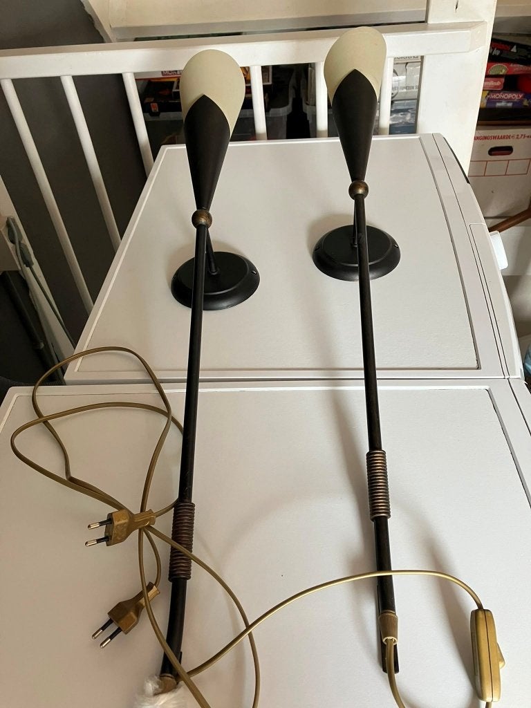 Fraaie set armaturen ( wand, vloer en schemerlamp ), Ophalen, Gebruikt