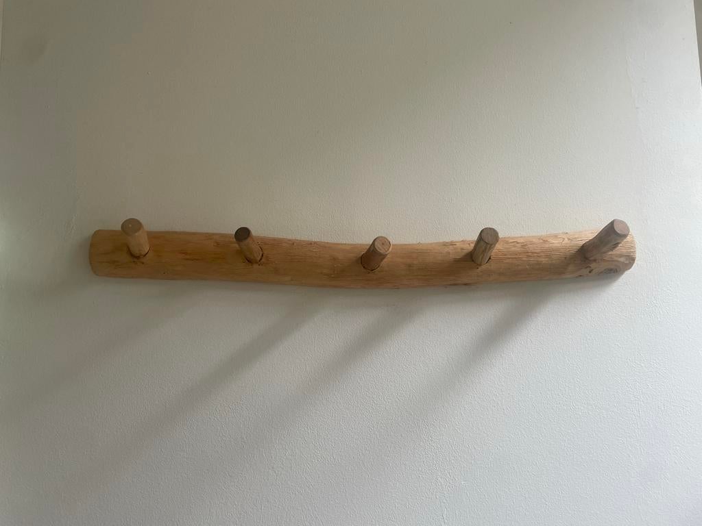 Kapstok hout en boomstamkapstok, Huis en Inrichting, Gebruikt, Minder dan 100 cm, Hout, Ophalen