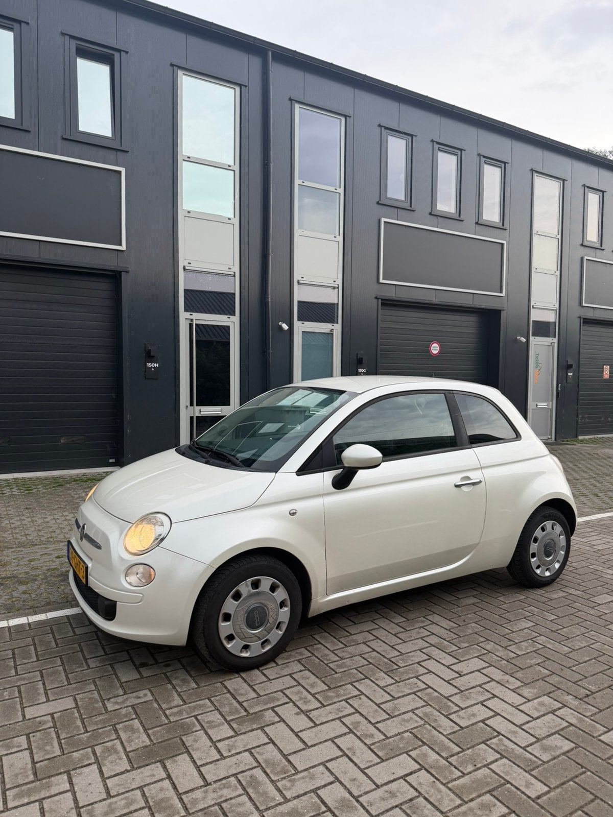Fiat 500 1.2 C 2008 PARELMOER WIT / AIRCO / APK, Auto's, Voorwielaandrijving, 1242 cc, 840 kg, 4 stoelen