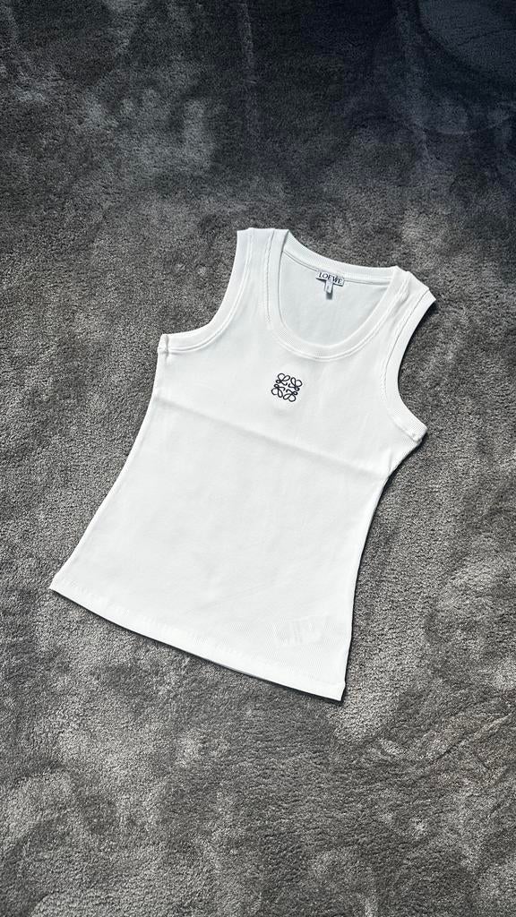 Loewe Anagram Tanktop - Wit, Kleding | Dames, Sportkleding, Ophalen of Verzenden, Zo goed als nieuw, Maat 38/40 (M), Wit