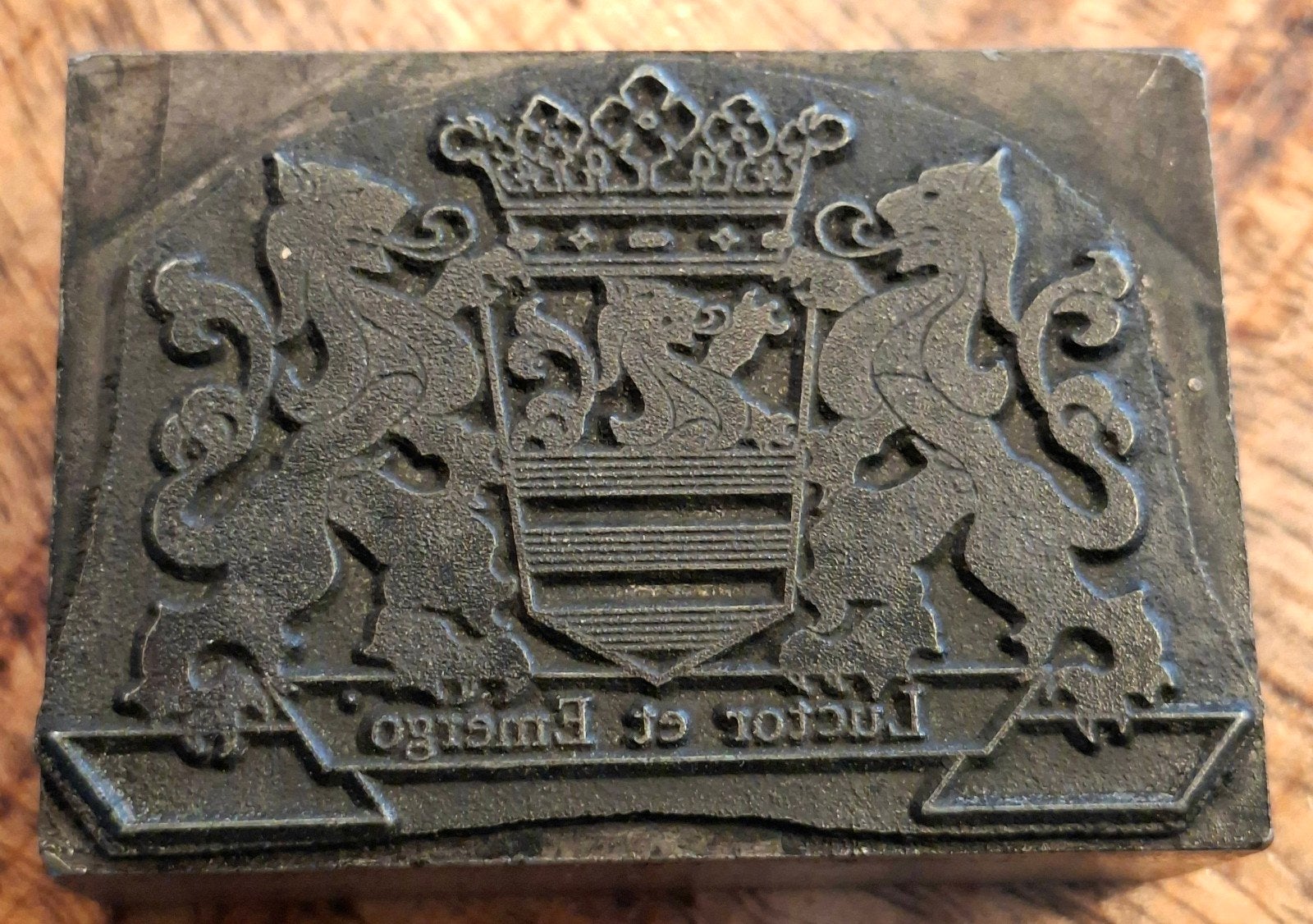 zeeland ,provincie wapen op een oud drukstempel, Ophalen of Verzenden