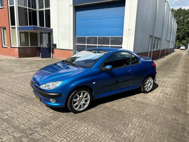 Peugeot 206 1.6 16V CC AUT 2002 Blauw, Stof, 4 cilinders, Cabriolet, Origineel Nederlands